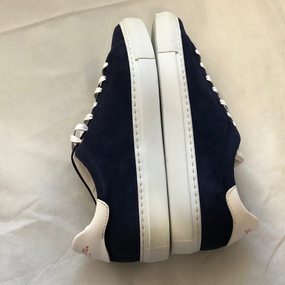 Like New men’s size 9 Good Man Brand Legend Sneakers in Navy and White with box - Picture 4 of 14